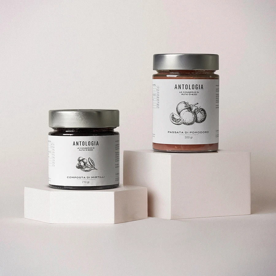 Antologia: A labeling systems for preserves produced by Alfio Ghezzi - By HDG